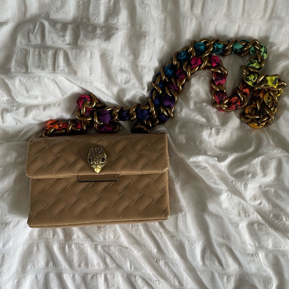 Mini Kensington Drench Quilted Patent Leather Crossbody Bag